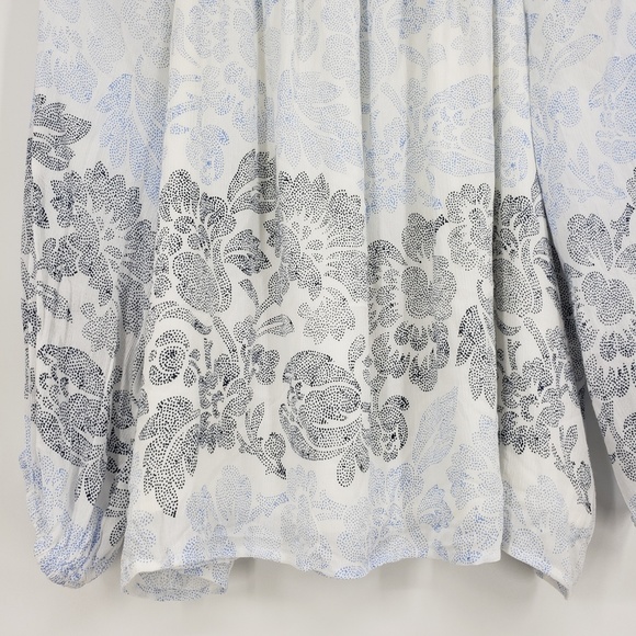 Loft Floral Ombre Blouse Sz L - Picture 6 of 8